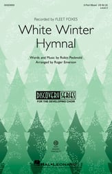 White Winter Hymnal Three-Part Mixed choral sheet music cover